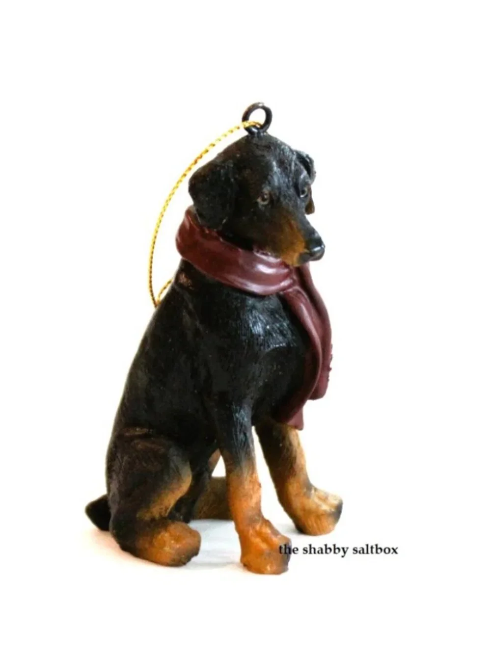 Doberman Ornament Christmas 2012 Paws Claus Dog Pet Holiday Tree Collectible
